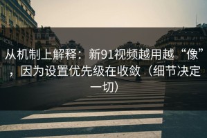 从机制上解释：新91视频越用越“像”，因为设置优先级在收敛（细节决定一切）