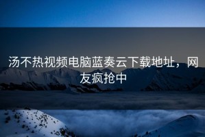 汤不热视频电脑蓝奏云下载地址，网友疯抢中