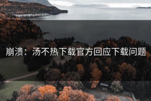崩溃：汤不热下载官方回应下载问题