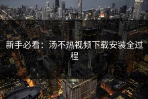 新手必看：汤不热视频下载安装全过程