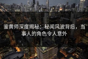 鉴黄师深度揭秘：秘闻风波背后，当事人的角色令人意外