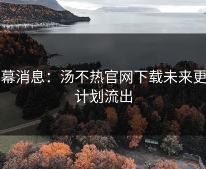 内幕消息：汤不热官网下载未来更新计划流出