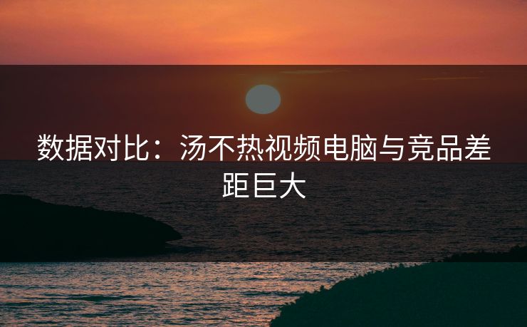 数据对比：汤不热视频电脑与竞品差距巨大