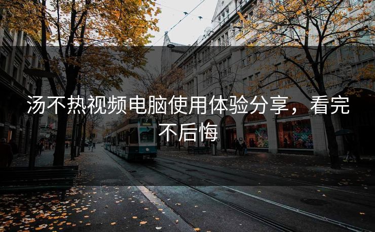 汤不热视频电脑使用体验分享，看完不后悔