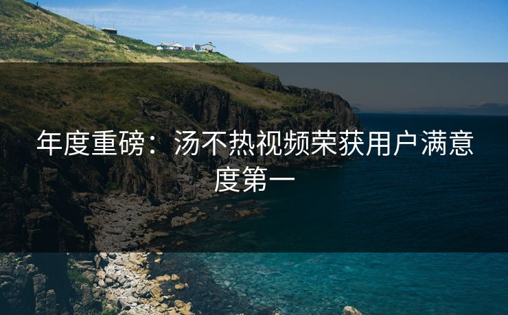 年度重磅：汤不热视频荣获用户满意度第一